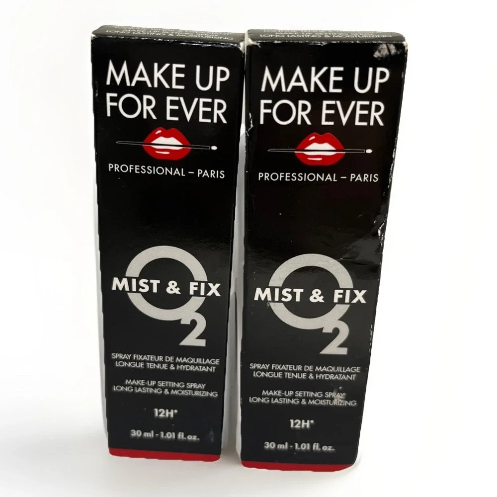 2x~Make Up For Ever~Mist & Fix 24H* Hydrating Setting Mist~30ml/1.01oz each~NIB~